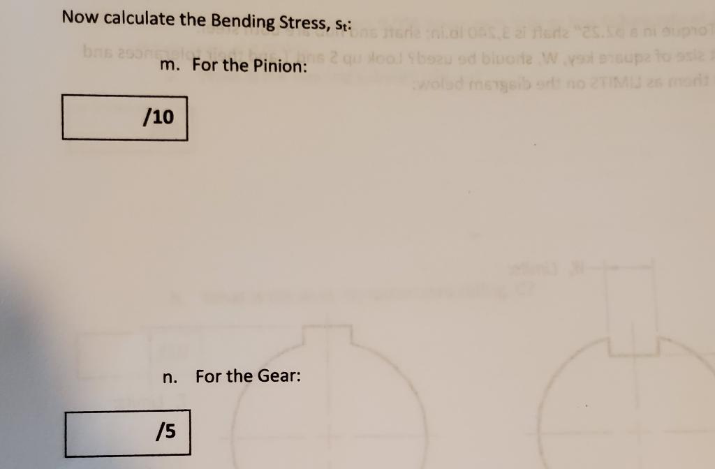 Addendum = 0.125 Dedendum = 0.152 Clearance = | Chegg.com