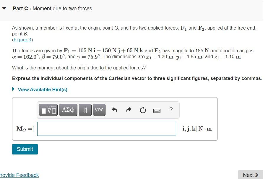 Solved Learning Goal: To Use The Vector Cross Product To | Chegg.com