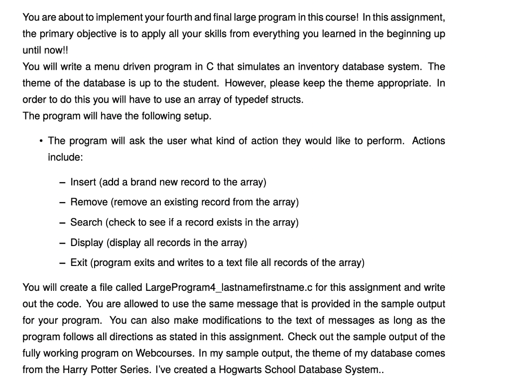 Solved please help write this program in c, must have at | Chegg.com