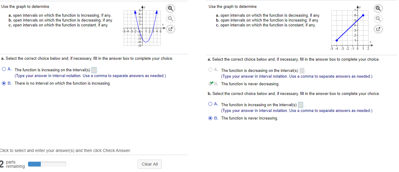 Solved Use the graph to determine a. open intervals on which | Chegg.com