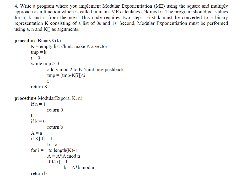 Solved Please help me write this in C++ and it can only | Chegg.com