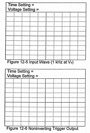 Solved Noninverting Schmitt Trigger 1 Review and build the Circuit Diagram