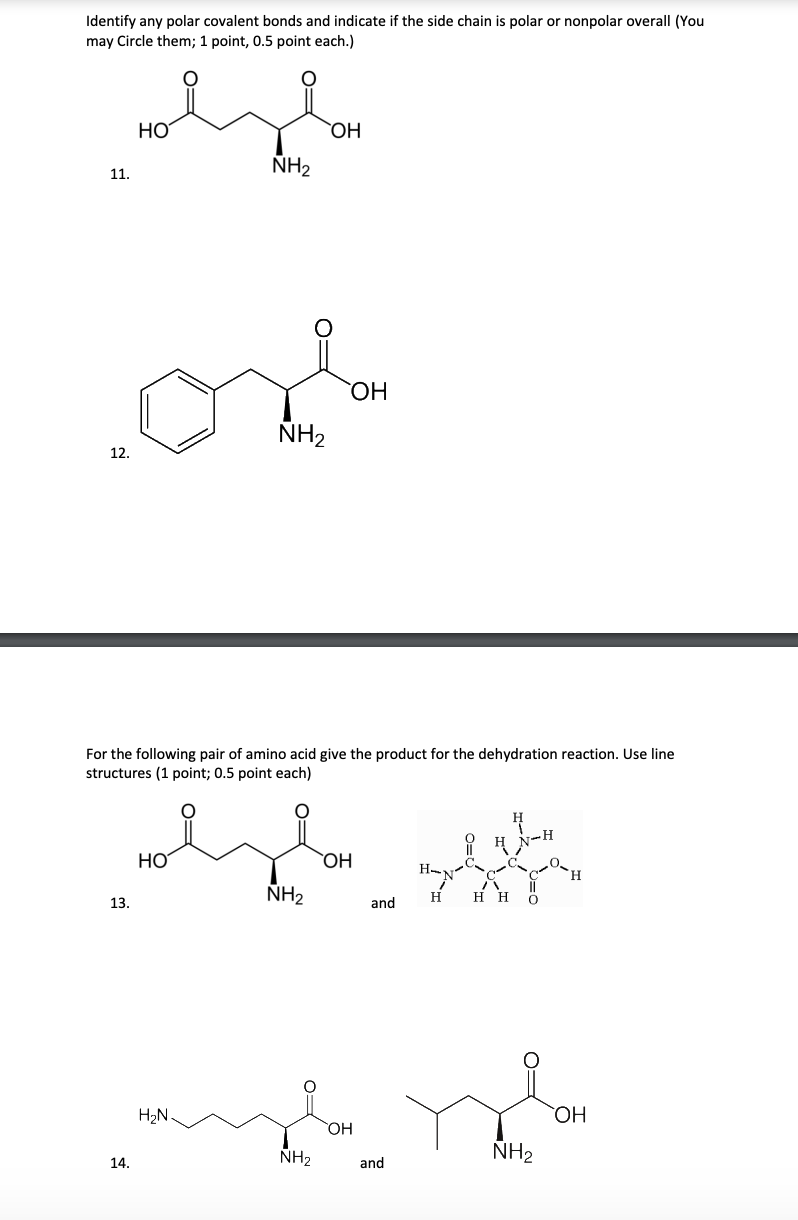 Solved Identify any polar covalent bonds and indicate if the | Chegg.com