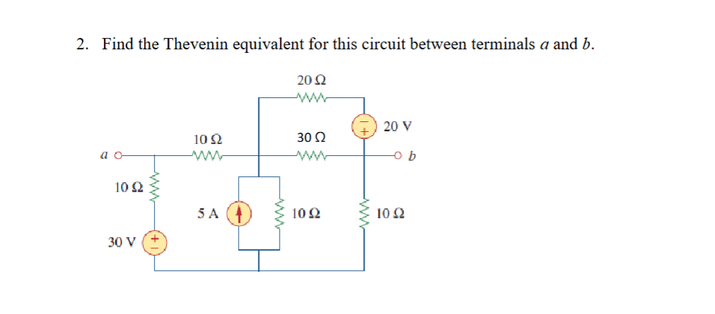 Solved Find the Thevenin equivalent for this circuit between | Chegg.com