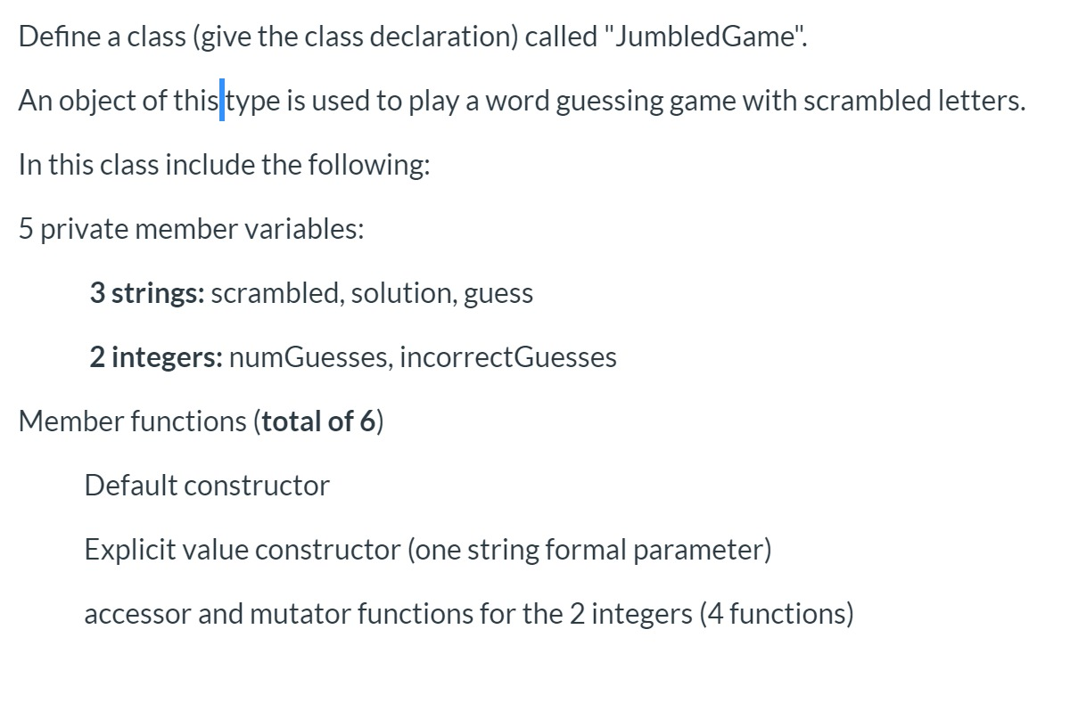 C++ CODING please only the question You don't need to | Chegg.com