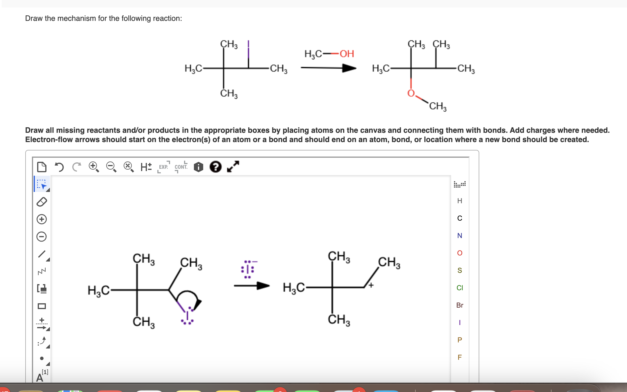 Draw the mechanism for the following reaction: Draw | Chegg.com