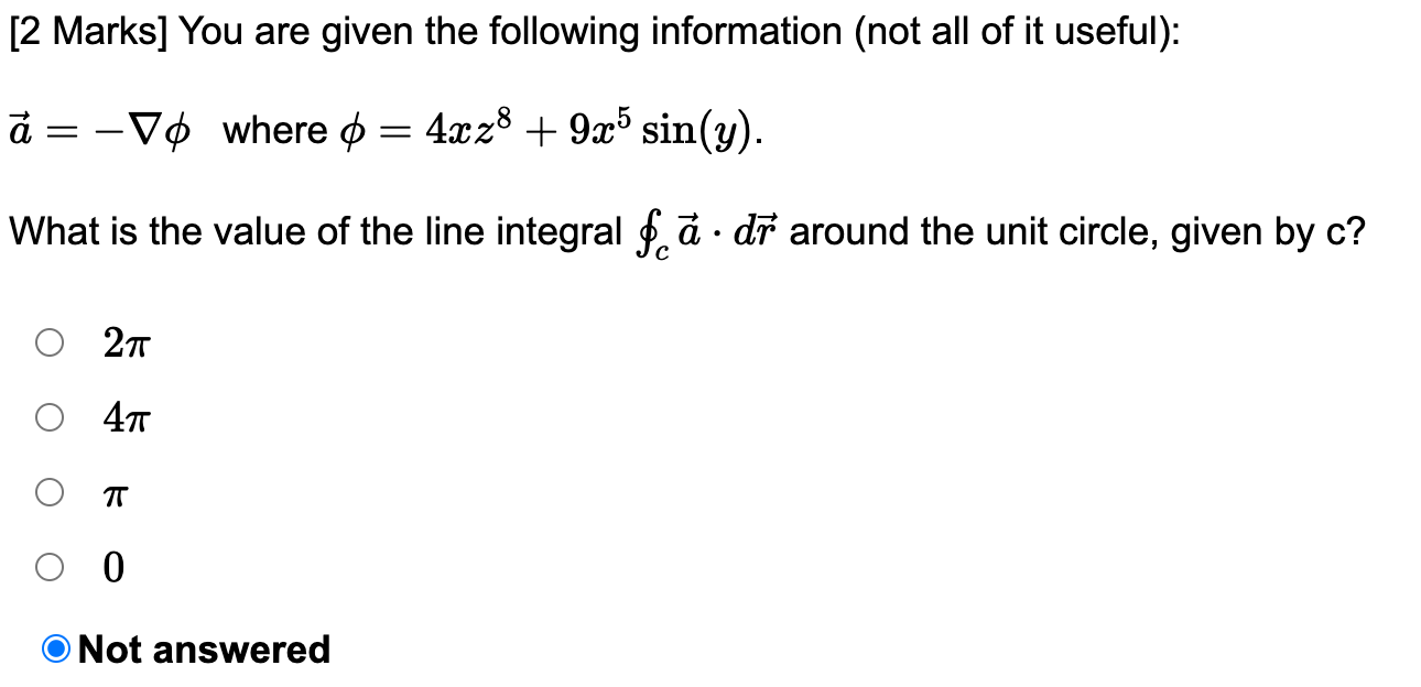 Solved 2 Marks You Are Given The Following Information Chegg Com