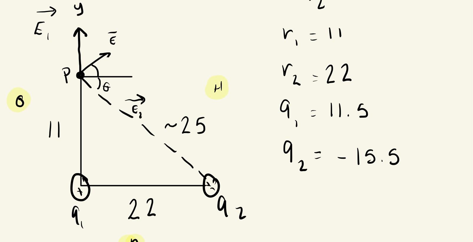 Solved calculate the electric field and draw an electric | Chegg.com