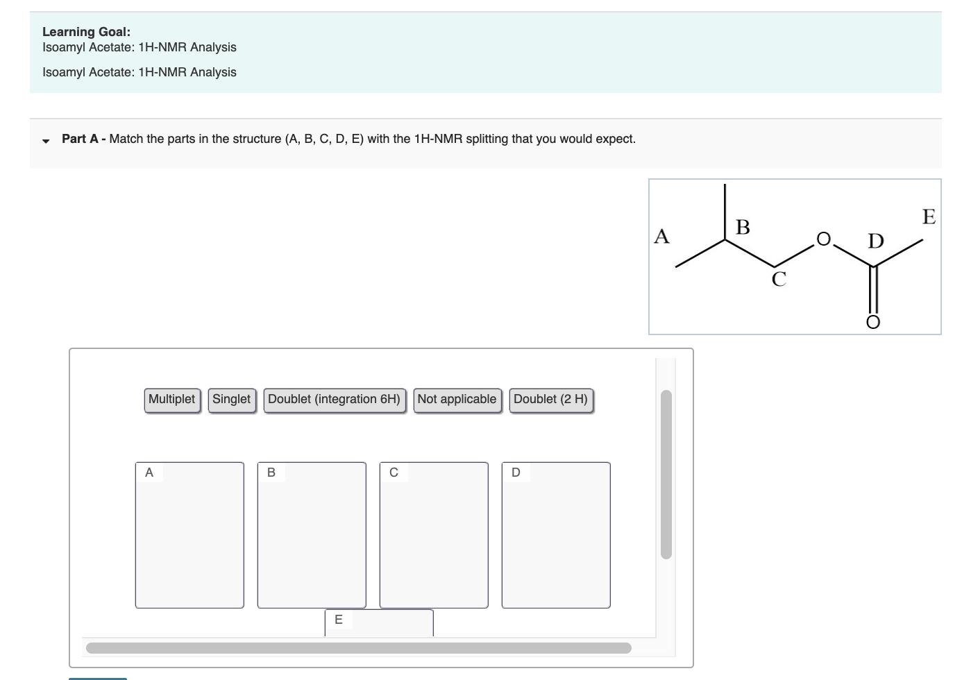 Solved Match the parts in the structure (A, B, C, D, E) with | Chegg.com