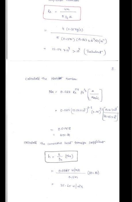Solved Water at 20 C with a mass flow rate of 1.0 kg/s | Chegg.com