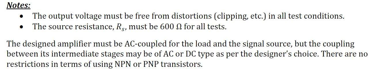 I need help to design a single-supply, multistage, | Chegg.com