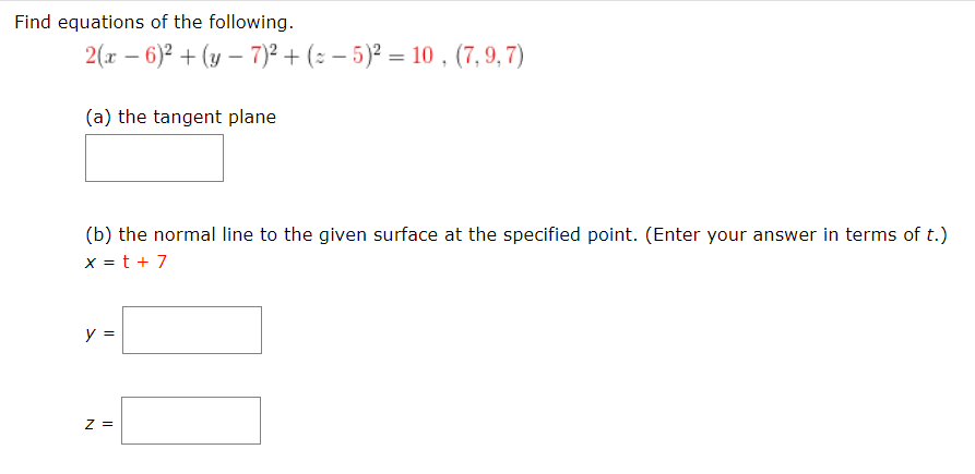 solved-find-equations-of-the-following-2-x-6-2-y-7-2-chegg