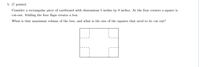 Solved 5. (7 points) Consider a rectangular piece of | Chegg.com