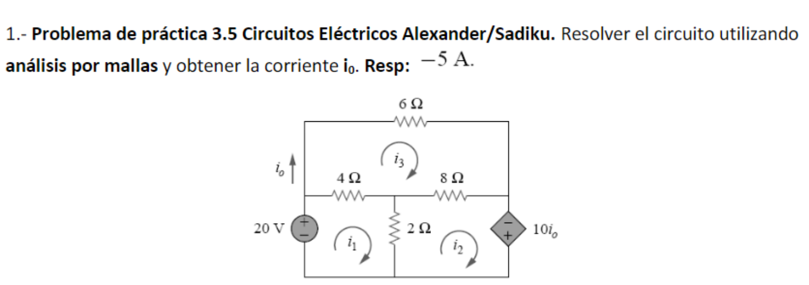 Solved Practice problem 3.5 Electrical Circuits | Chegg.com