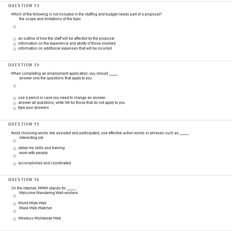 Question Not Included Solved QUESTION 13 Which of the following is not included in | Chegg.com