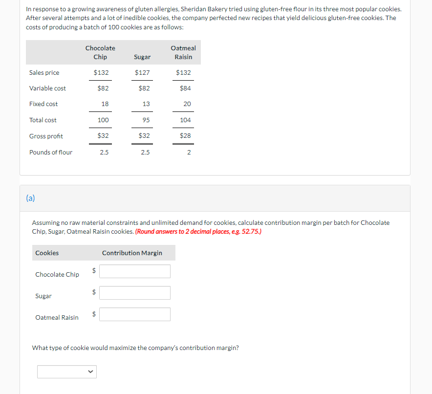Solved In response to a growing awareness of gluten