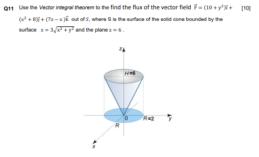 Solved 10 Use The Vector Integral Theorem To The Find T Chegg Com