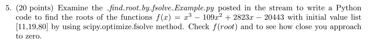 Solved 5. (20 points) Examine the | Chegg.com