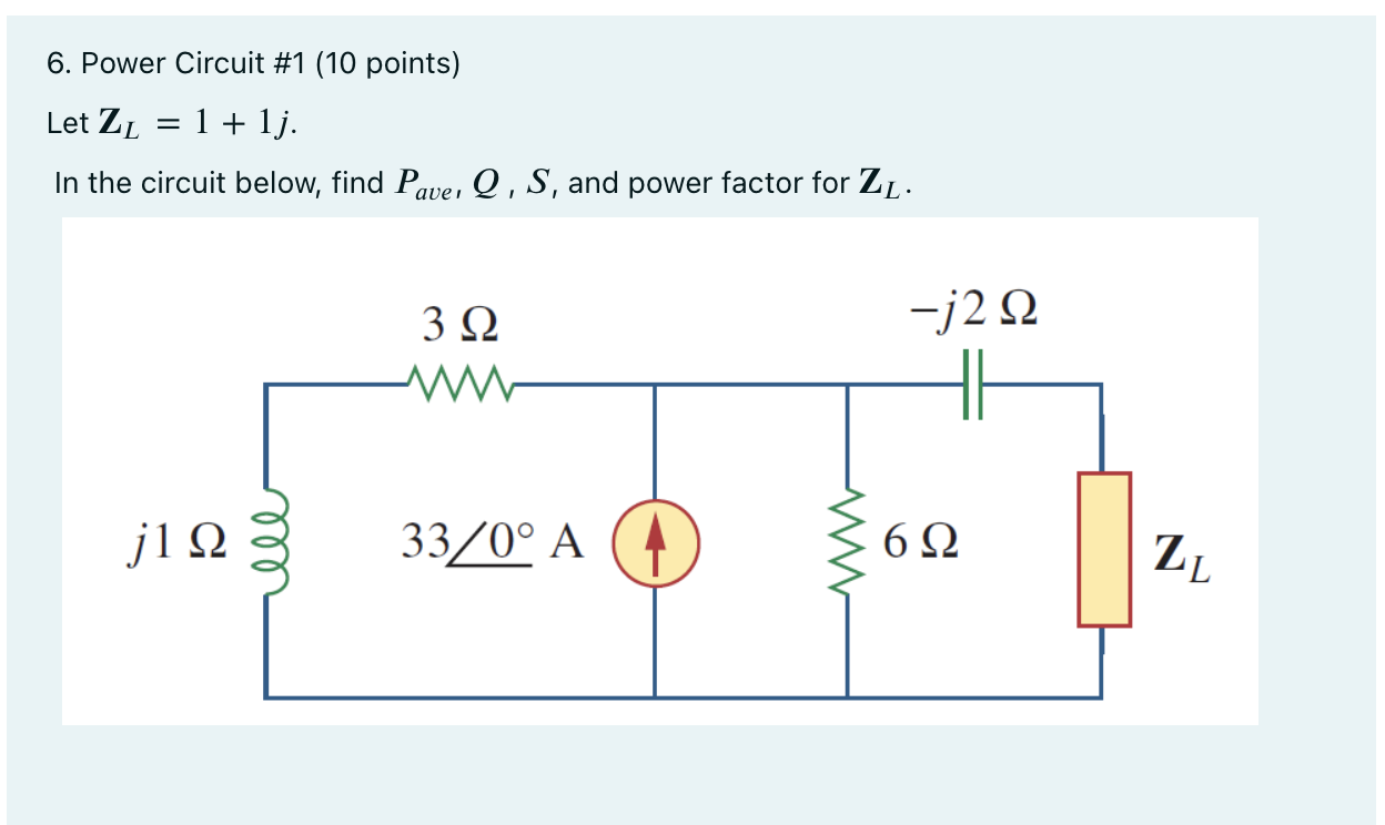 Solved 6. Power circuit #1 (10 points) 6. Power Circuit #1 | Chegg.com