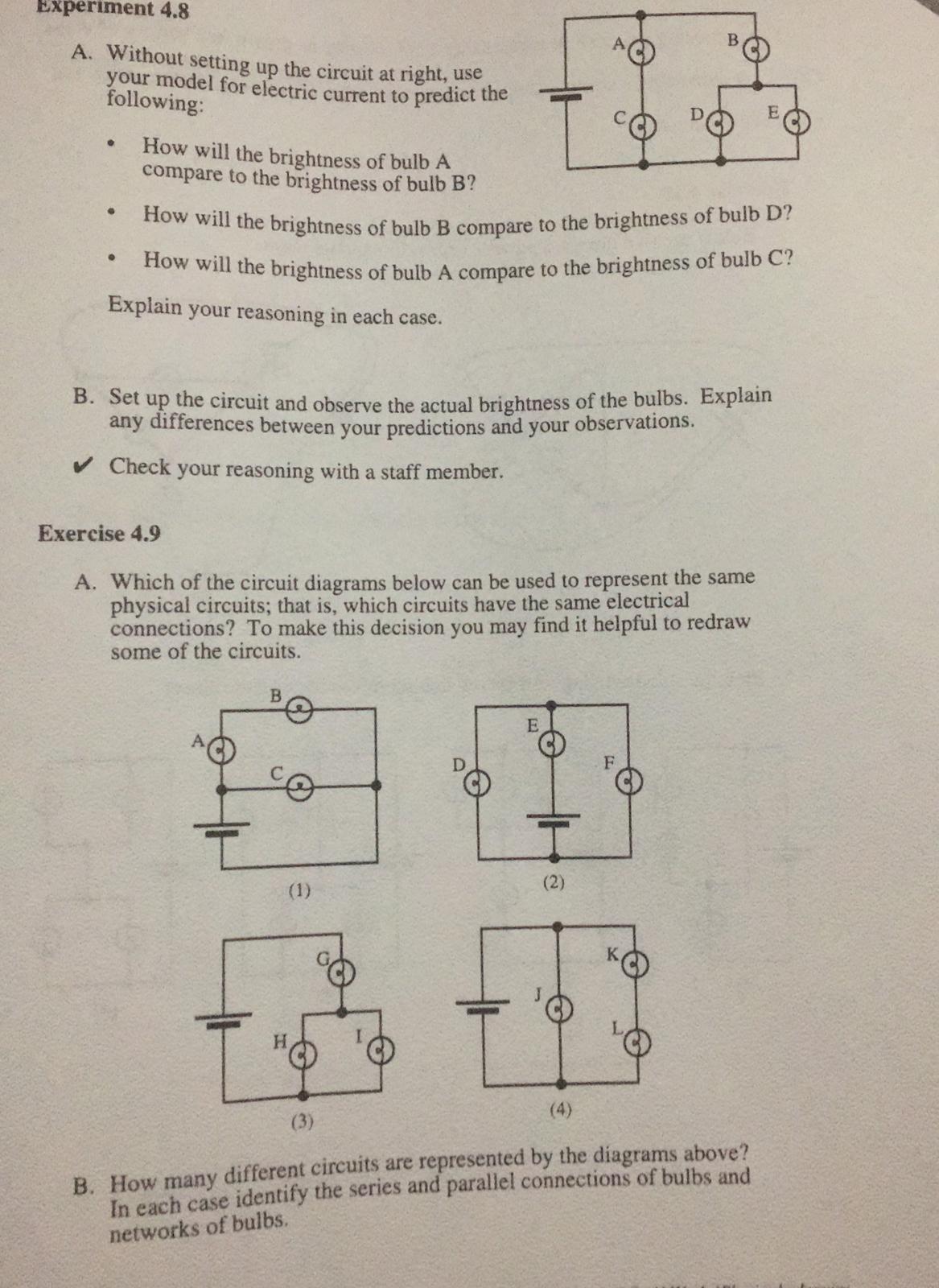 Solved A B Experiment 4.7 2 Set Up The Circuit Shown At | Chegg.com