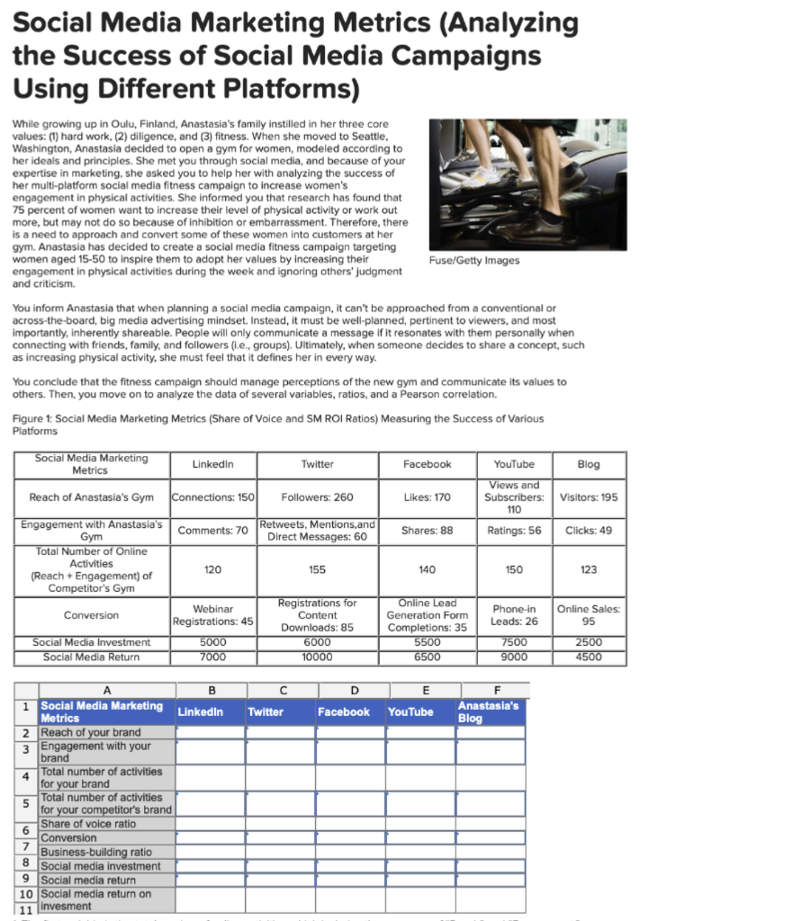 Social Media Marketing Metrics (Analyzing the Success | Chegg.com