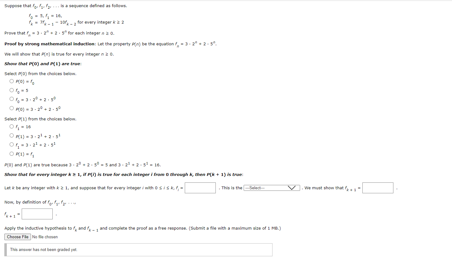 Solved Suppose that f0,f1,f2,… is a sequence defined as | Chegg.com