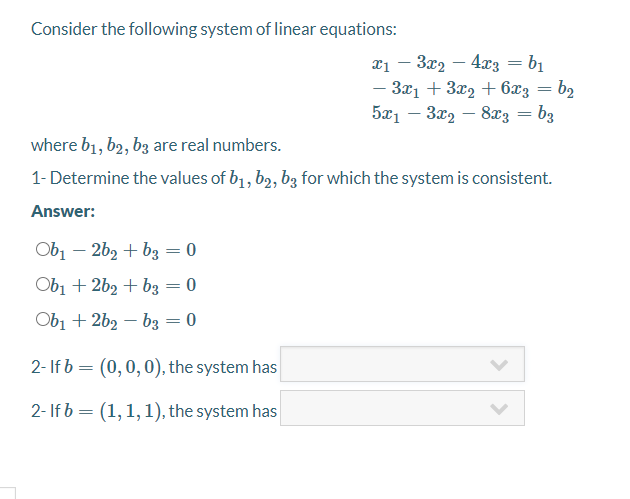 Solved Consider The Following System Of Linear Equations: 21 | Chegg.com