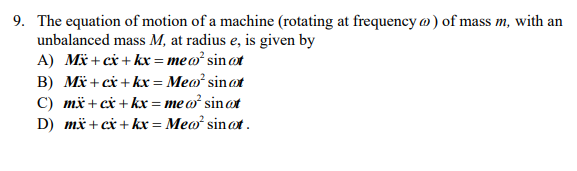 Solved Vibration Theory, Book: S. S. Rao, Mechanical | Chegg.com