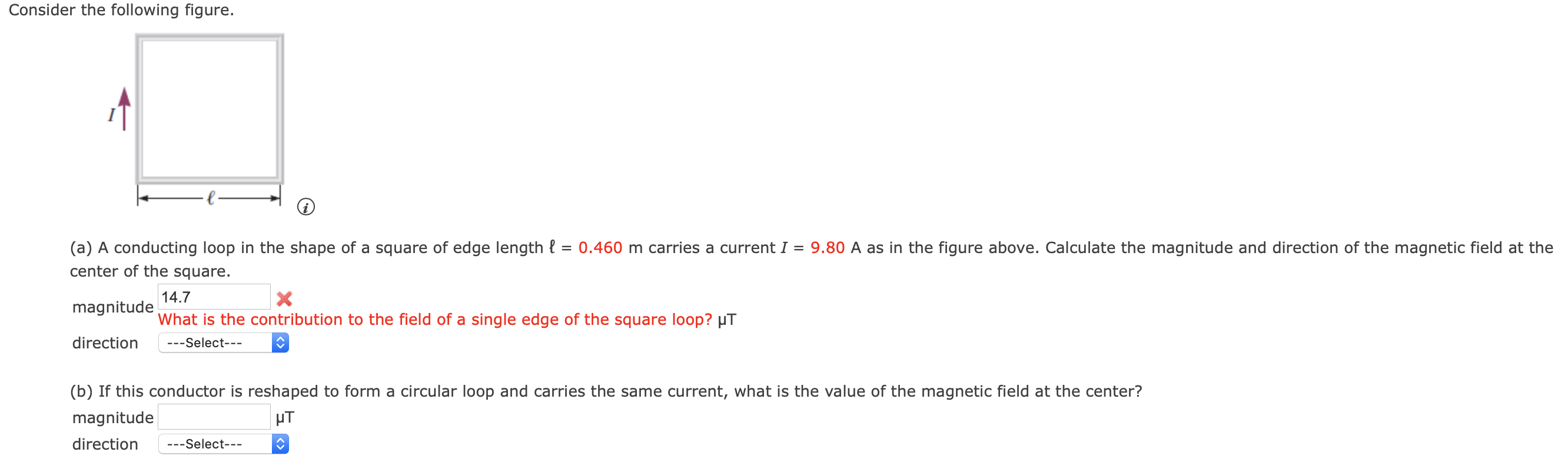 Solved Calculate the magnitude of the magnetic field at a | Chegg.com