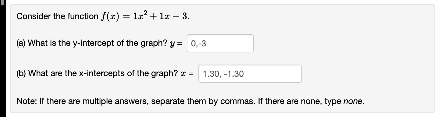 Solved Consider The Function F X 1x2 1x−3 A What Is The