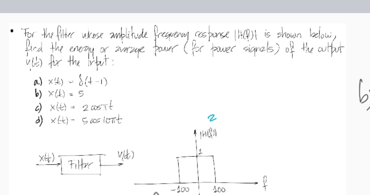 Solved . For the filter ukose amplitude fregueran cospense | | Chegg.com