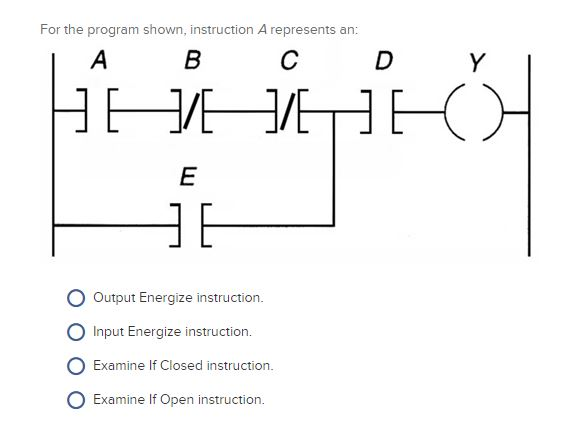 Solved For The Program Shown, Instruction A Represents An: 1 | Chegg.com