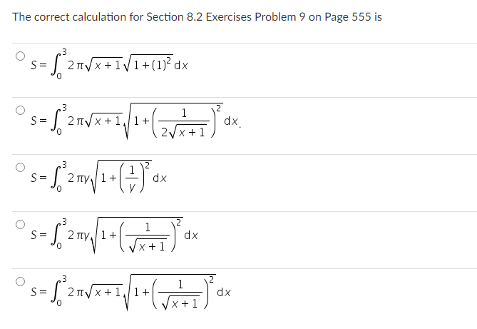 Solved The correct calculation for Section 8.2 Exercises | Chegg.com