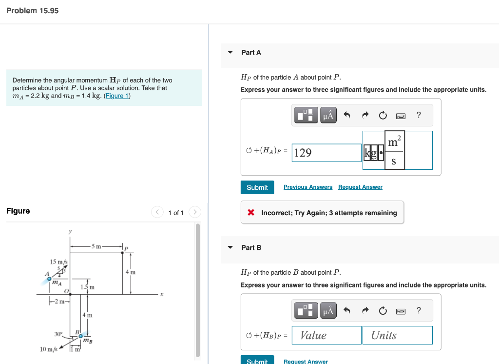 Solved Determine The Angular Momentum HP Of Each Of The Two | Chegg.com