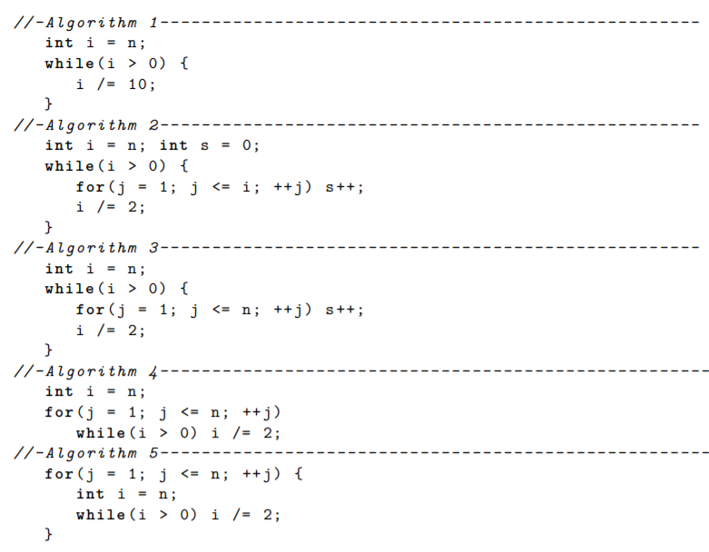 Solved int i - n; while (i > 0) i /-10; int i - n; int s 0; | Chegg.com