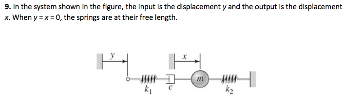 Solved 9. In the system shown in the figure, the input is | Chegg.com