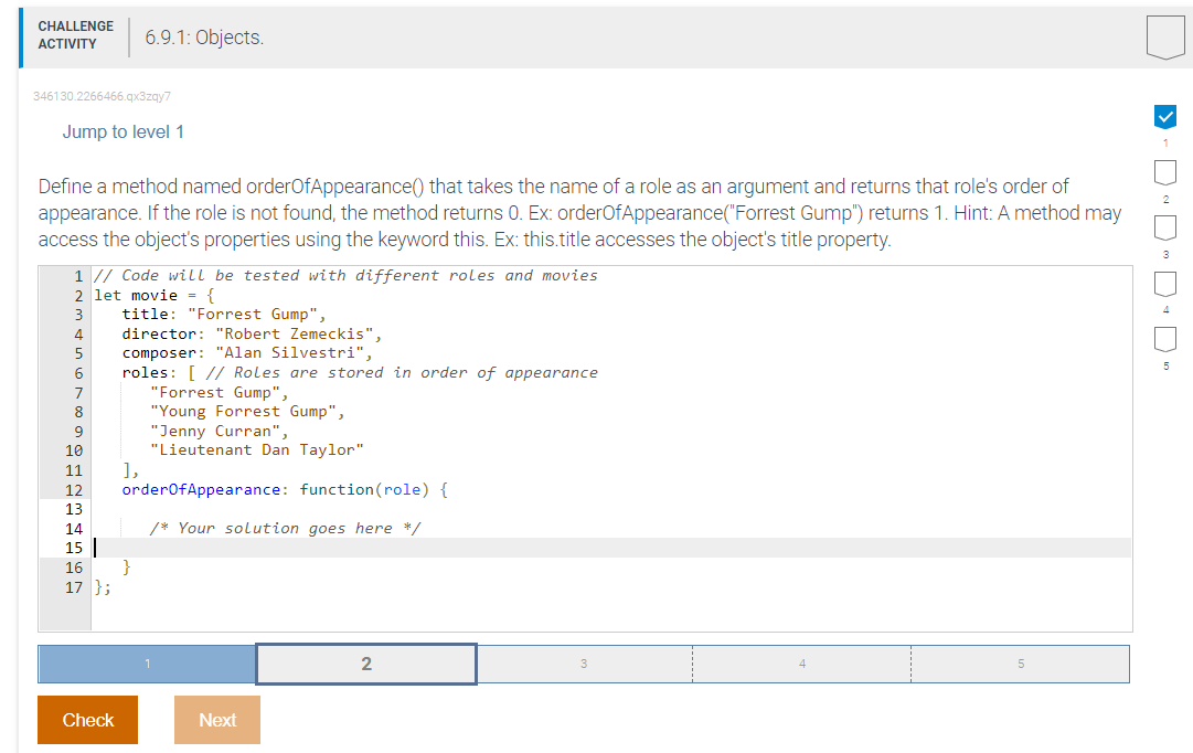 Solved CHALLENGE ACTIVITY 6.9.1: Objects. | Chegg.com