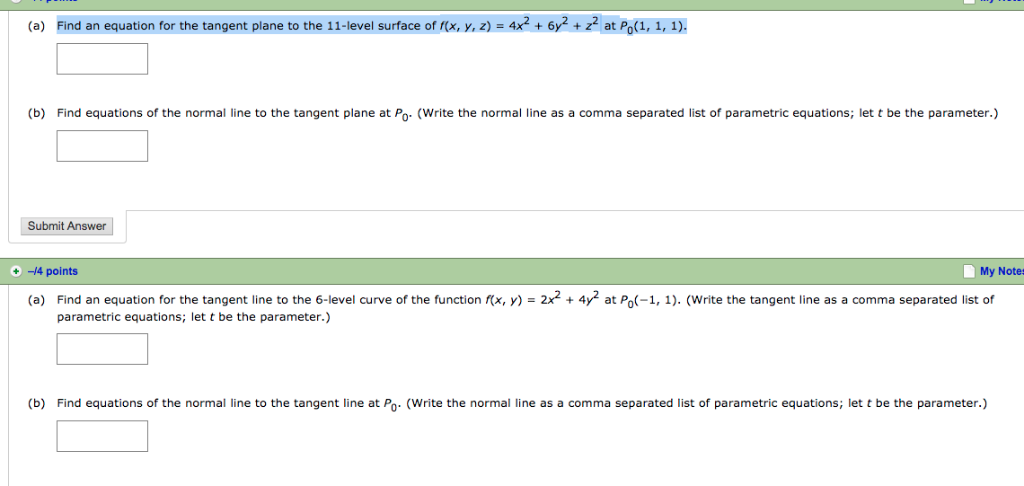 Solved A Find An Equation For The Tangent Plane To The Chegg Com