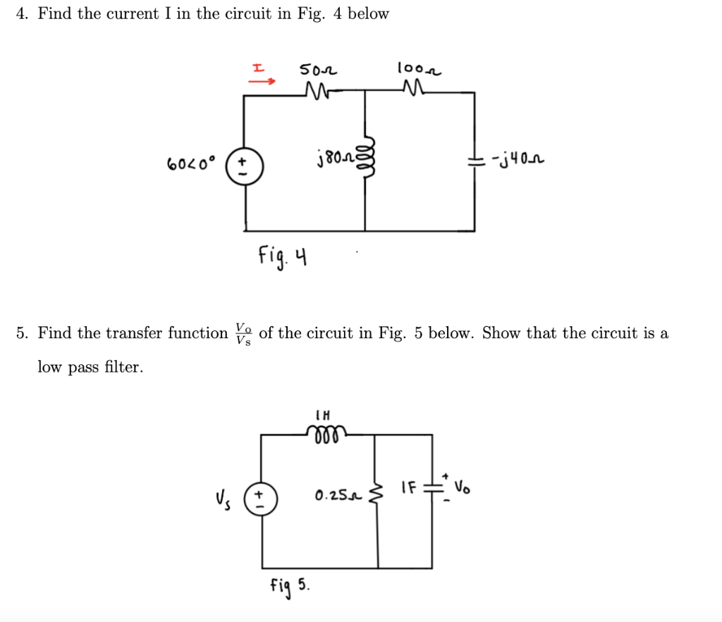 Solved 4. Find The Current I In The Circuit In Fig. 4 Below | Chegg.com