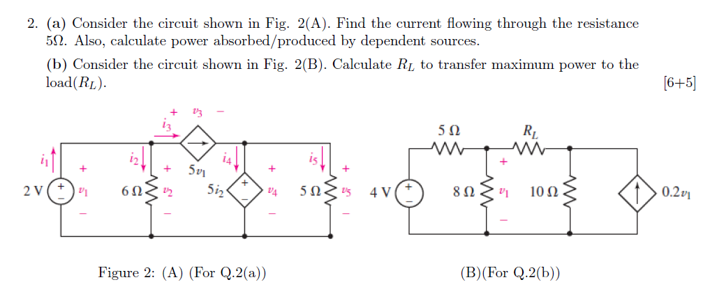 Solved (a) ﻿Consider the circuit shown in Fig. 2(A). ﻿Find | Chegg.com