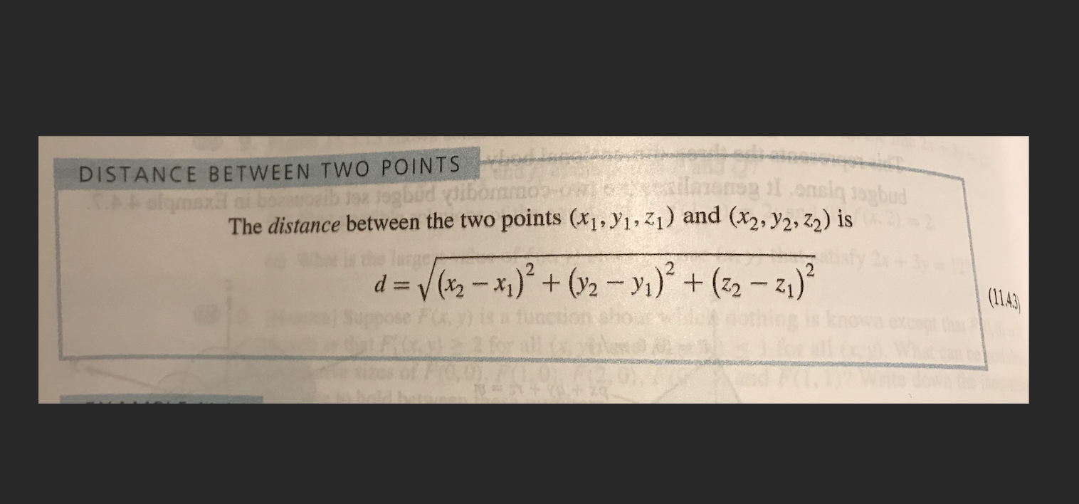 Solved Distance between two points A = (-1, 2, 4) og B = (3, | Chegg.com