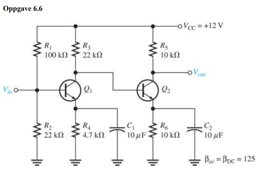 Solved The figure shows a twostage directcoupled