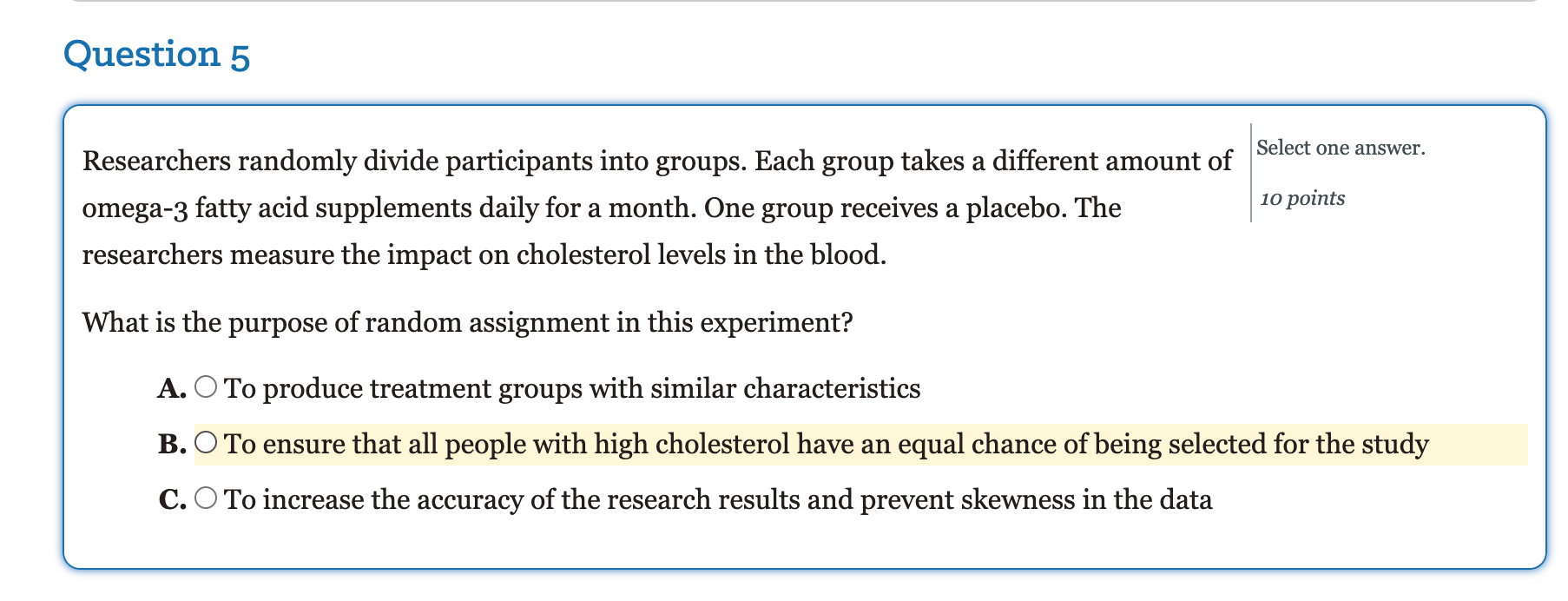 Solved Question 3 Select one answer. Newborn Brain Damage 10