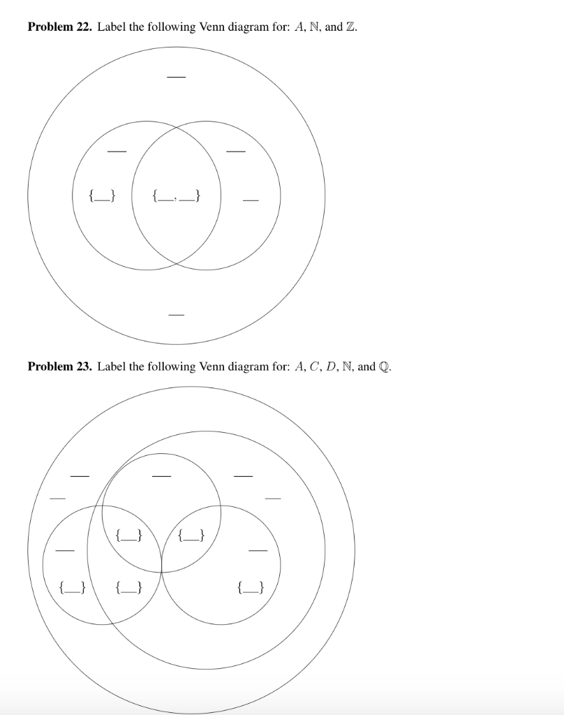 Solved Instructions Let A B C D E And F Be Sets Whe Chegg Com