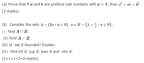 Solved (a) Prove That If A And B Are Positive Real Numbers | Chegg.com