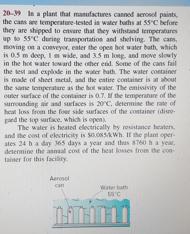 Solved 2039 In a plant that manufactures canned aerosol