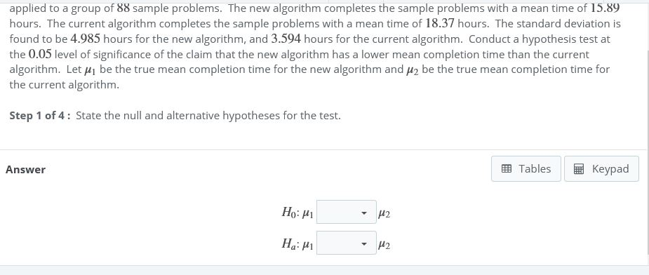 Solved A systems analyst tests a new algorithm designed to | Chegg.com