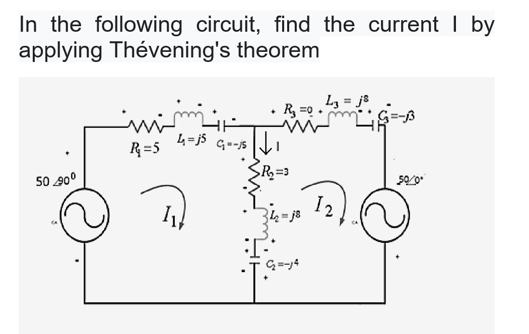 Solved In The Following Circuit, Find The Current | By | Chegg.com