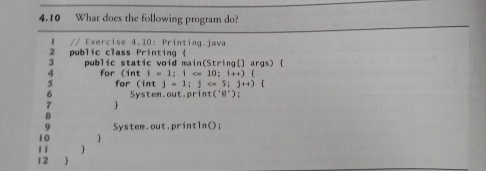 Solved 4.10 What does the following program do? I II | Chegg.com