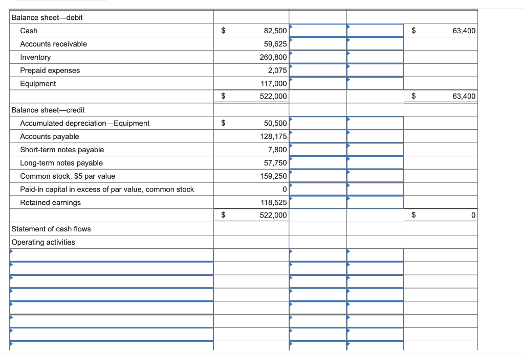 Solved FORTEN COMPANY Comparative Balance Sheets December 31 | Chegg.com